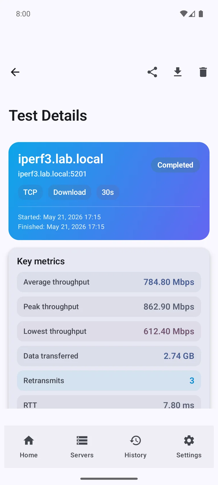 iPerf3 Android